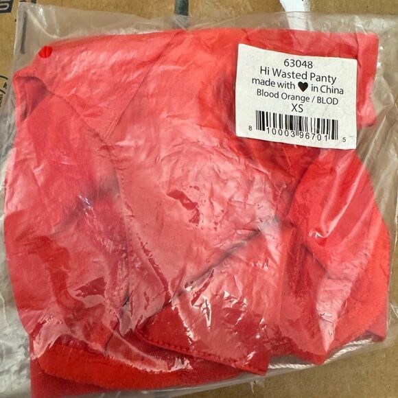 Free People HAH Hi Waisted Panty Red - Picture 5 of 5